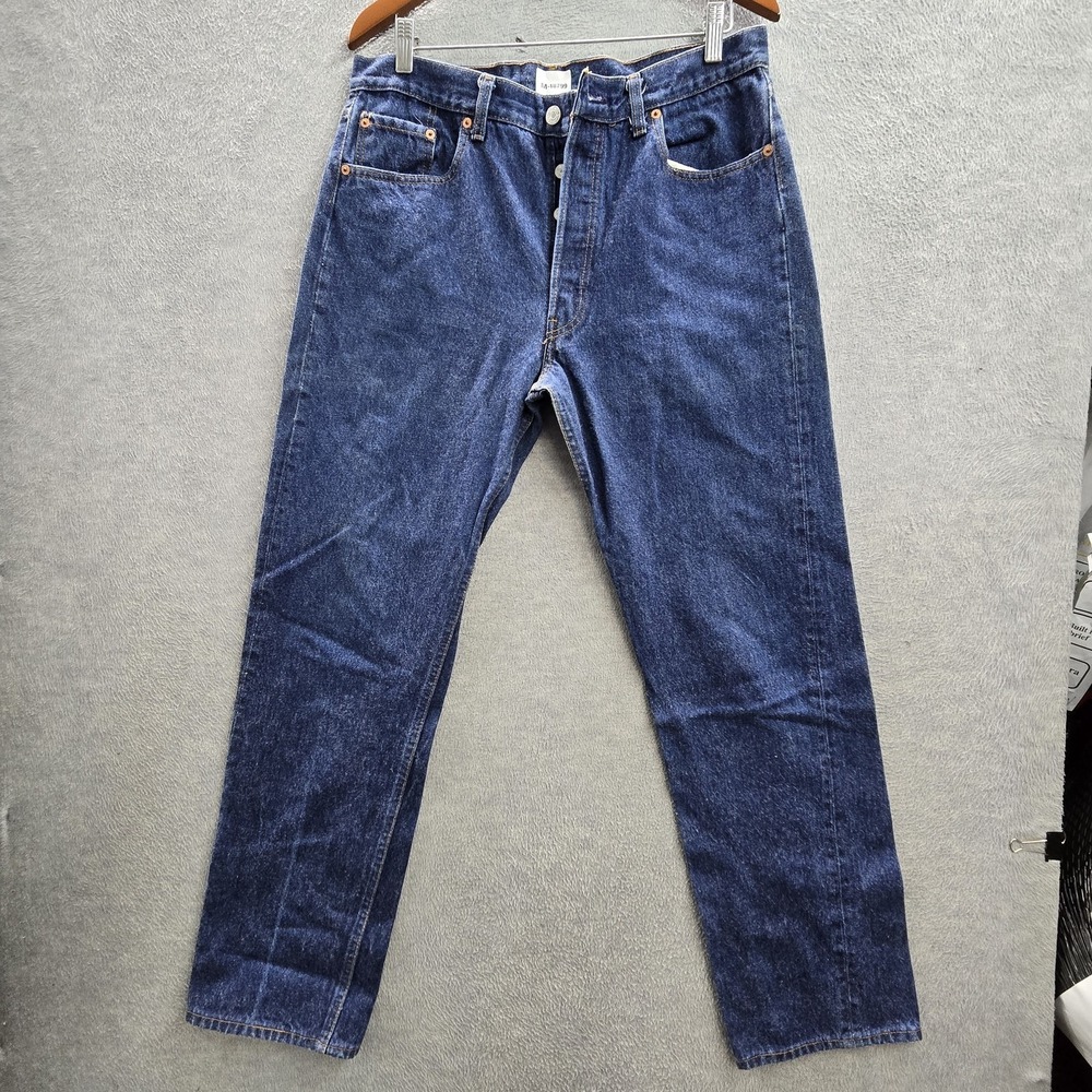 VINTAGE Levi's 501xx Men‎ Jeans 36X36 Blue Denim Original Straight 30" 90s USA